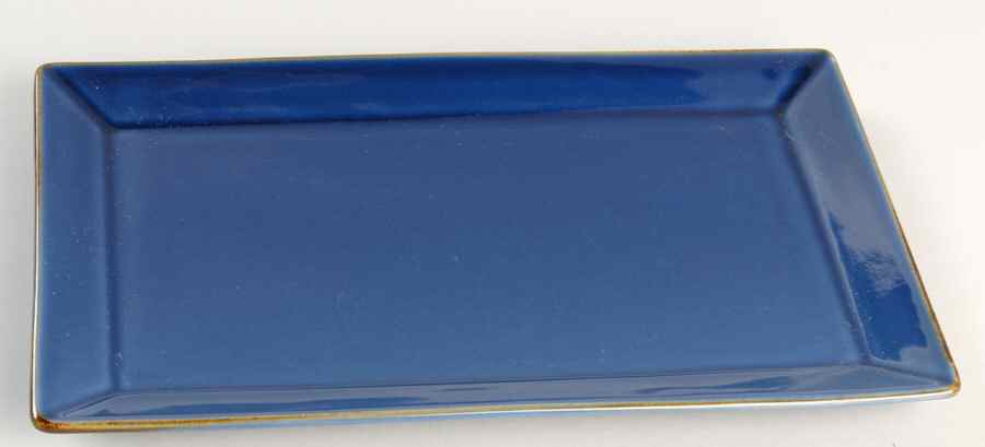 Asian Square Blue Sushi Plate by Pottery Barn China-1