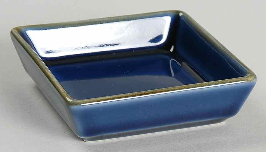 Asian Square Blue Soy Sauce Dish by Pottery Barn China-1