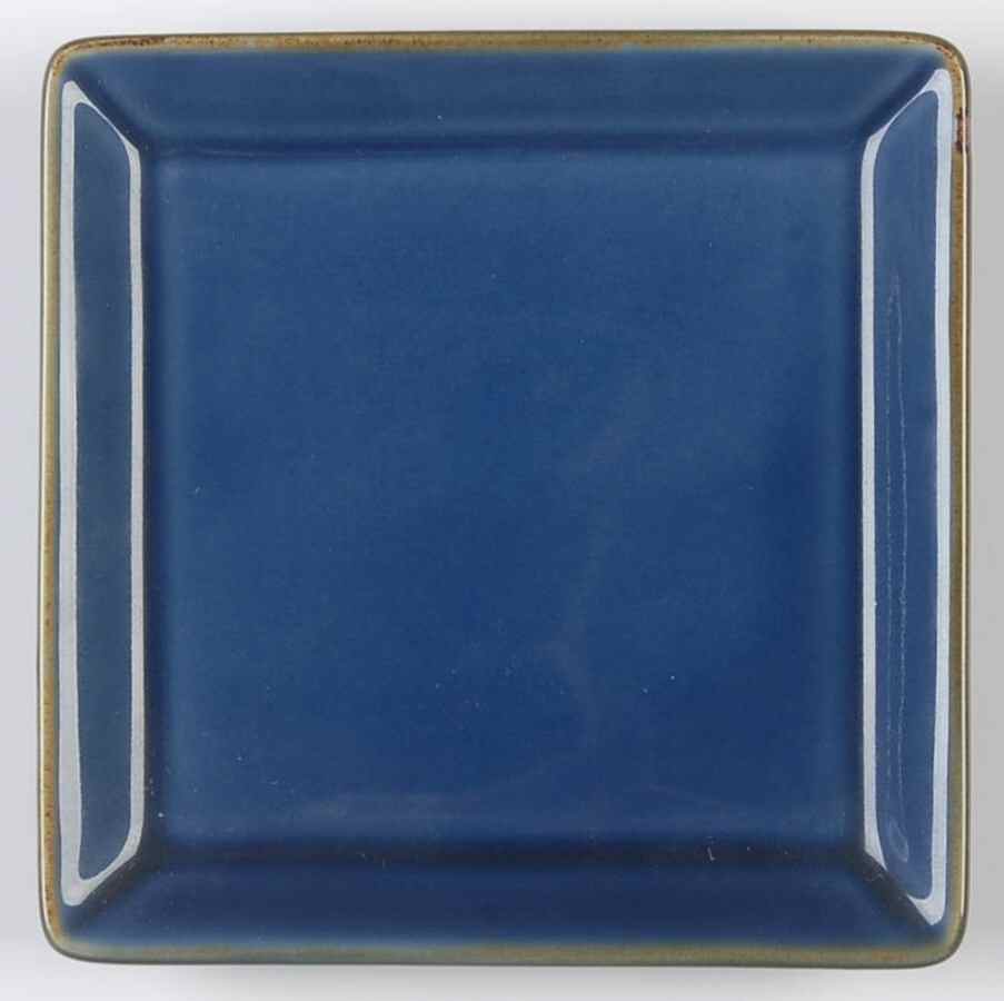 Asian Square Blue Coaster by Pottery Barn China-1