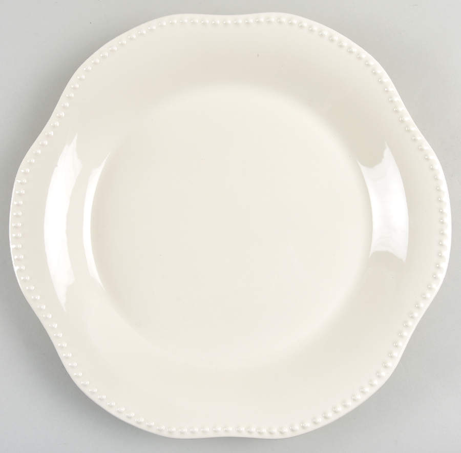 Emma White 12" Deep Round Platter by Pottery Barn China-1