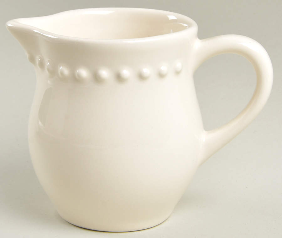 Emma White Creamer by Pottery Barn China-1
