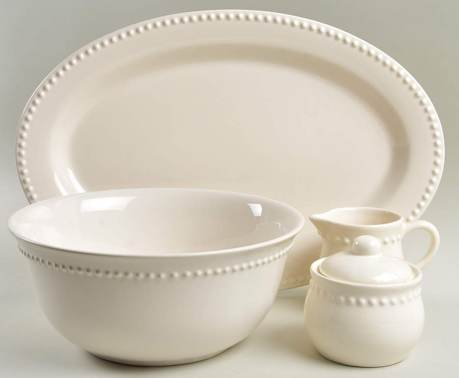 Emma White 5 Piece Hostess Set by Pottery Barn China-1