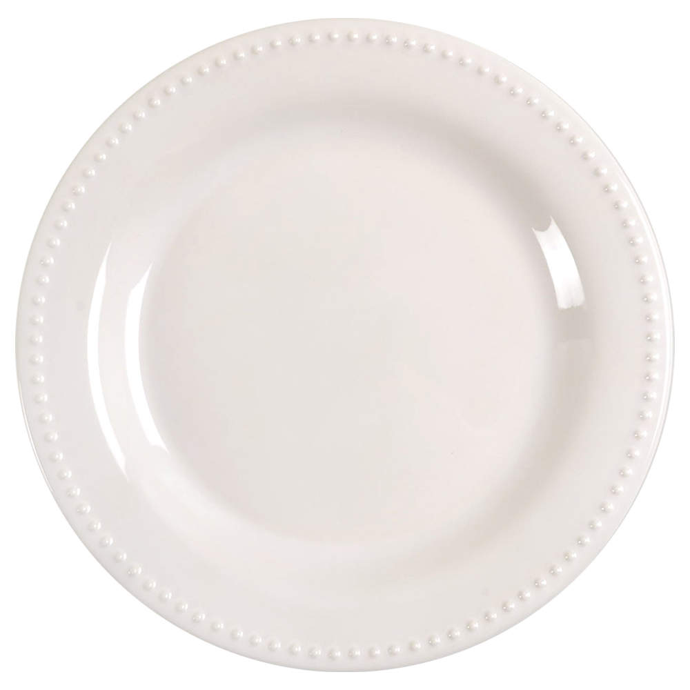 Emma White Dinner Plate by Pottery Barn China-1