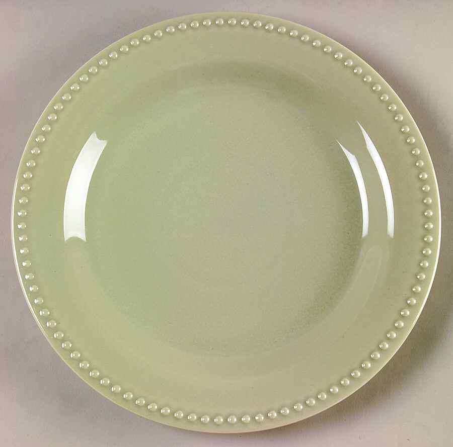 Emma Celadon Dinner Plate by Pottery Barn China-1
