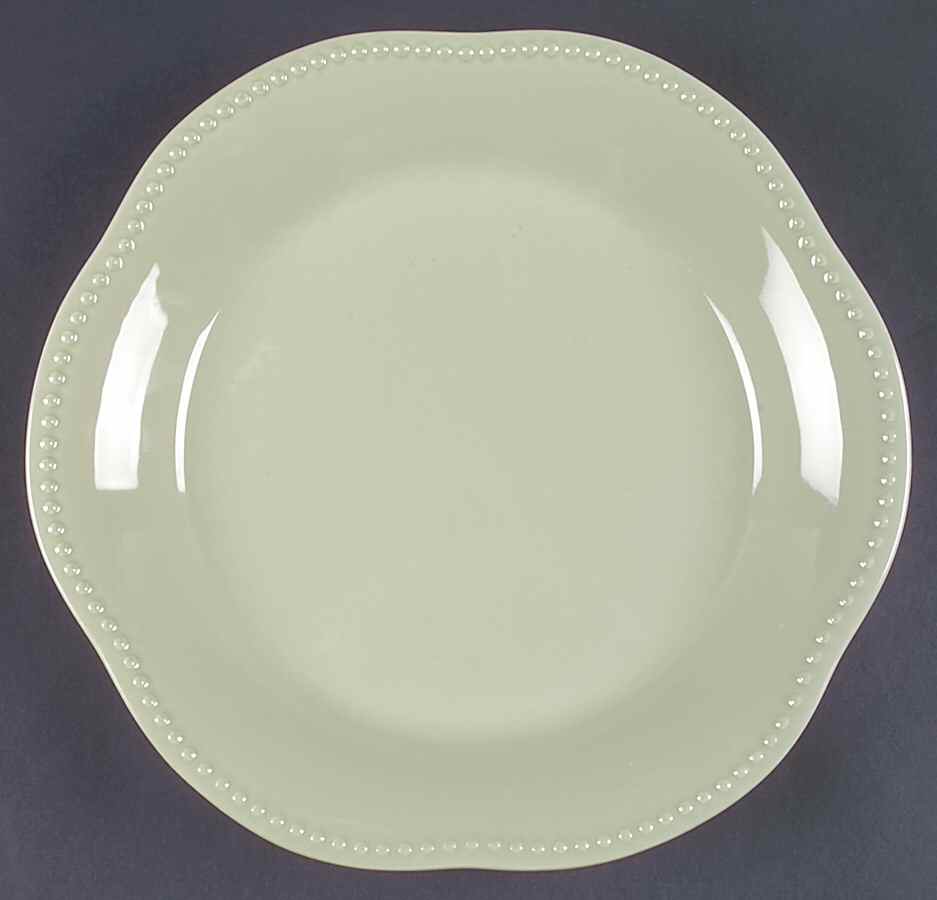 Emma Celadon 12" Deep Round Platter by Pottery Barn China-1