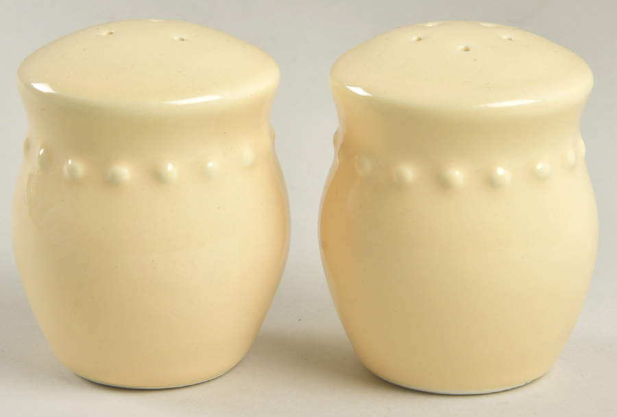 Emma Yellow Salt & Pepper Set by Pottery Barn China-1