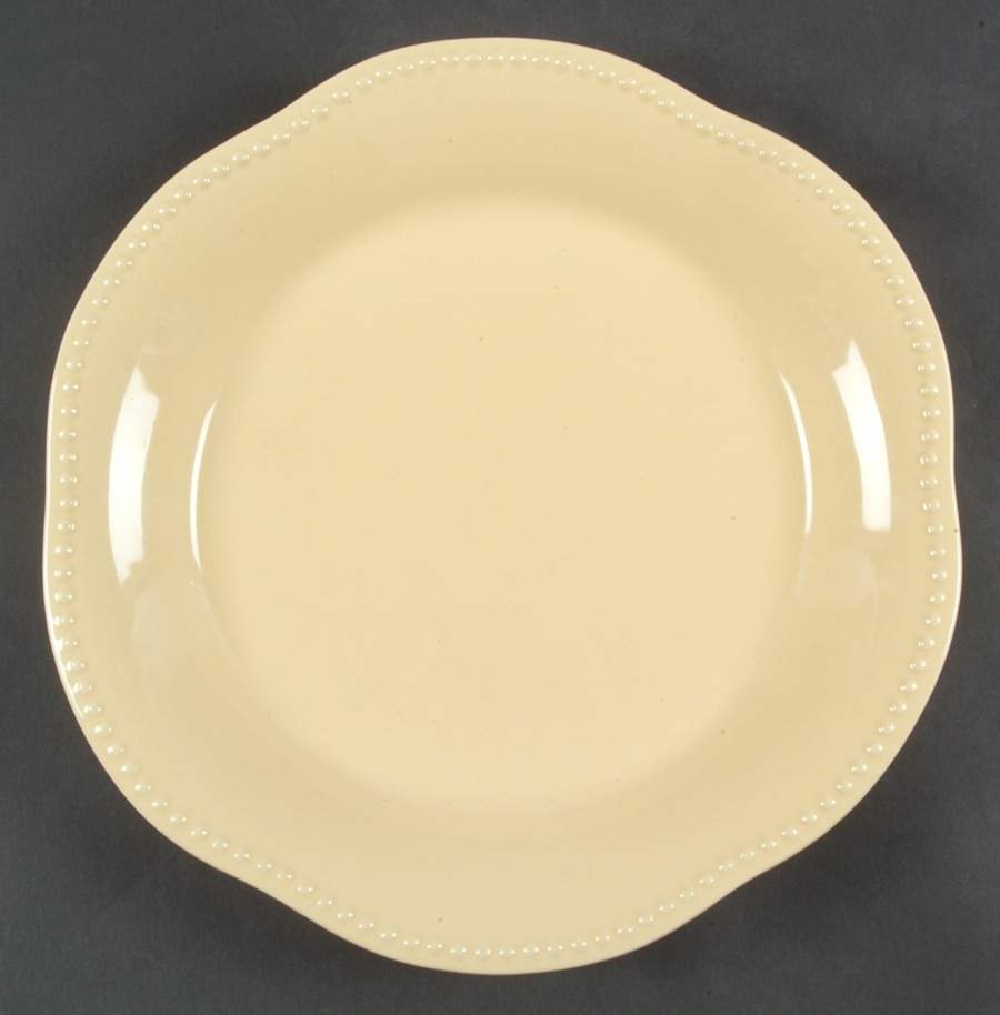 Emma Yellow 12" Deep Round Platter by Pottery Barn China-1
