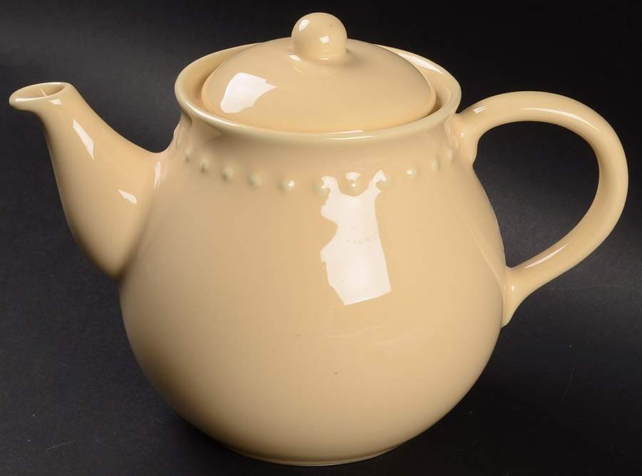 Emma Yellow Teapot & Lid by Pottery Barn China-1
