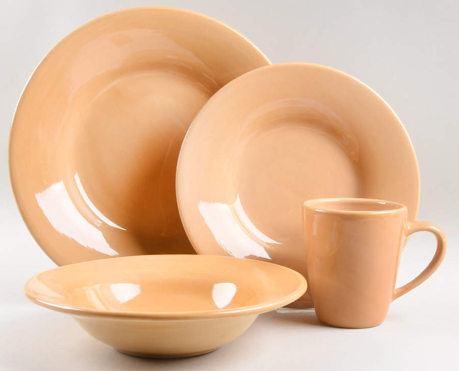 Sausalito Amber 4 Piece Place Setting by Pottery Barn China-1