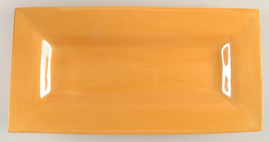 Sausalito Amber 14" Rectangular Serving Platter by Pottery Barn China-1
