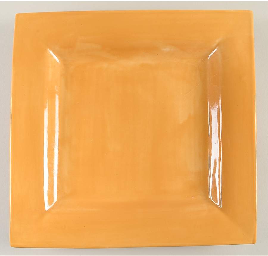 Sausalito Amber Square Dinner Plate by Pottery Barn China-1