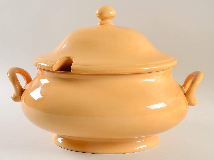 Sausalito Amber Tureen &  Lid by Pottery Barn China-1
