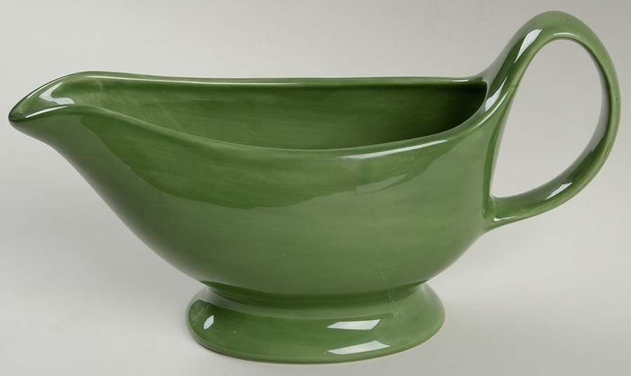 Sausalito Moss Green Gravy Boat by Pottery Barn China-1