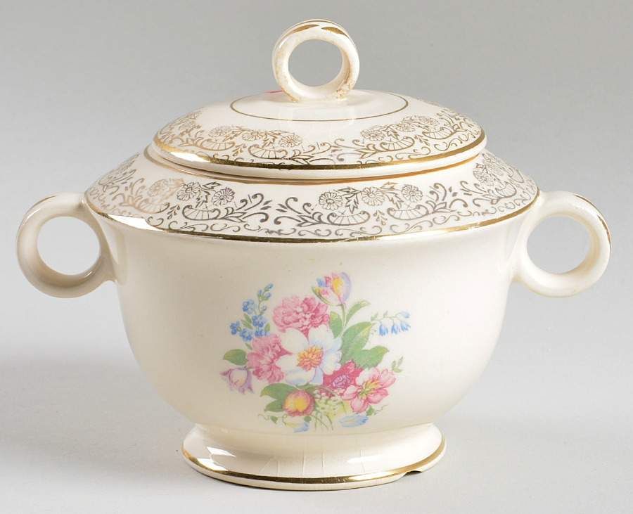 PCP162 Sugar Bowl & Lid by Paden City-1