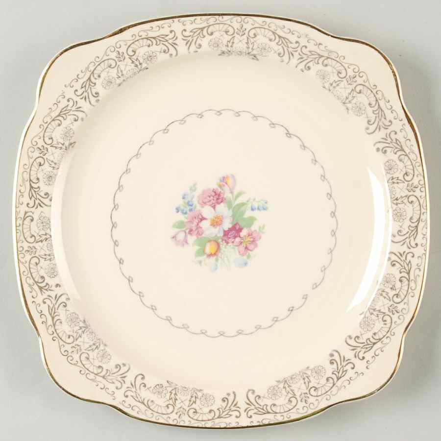 PCP162 Square Salad Plate by Paden City-1