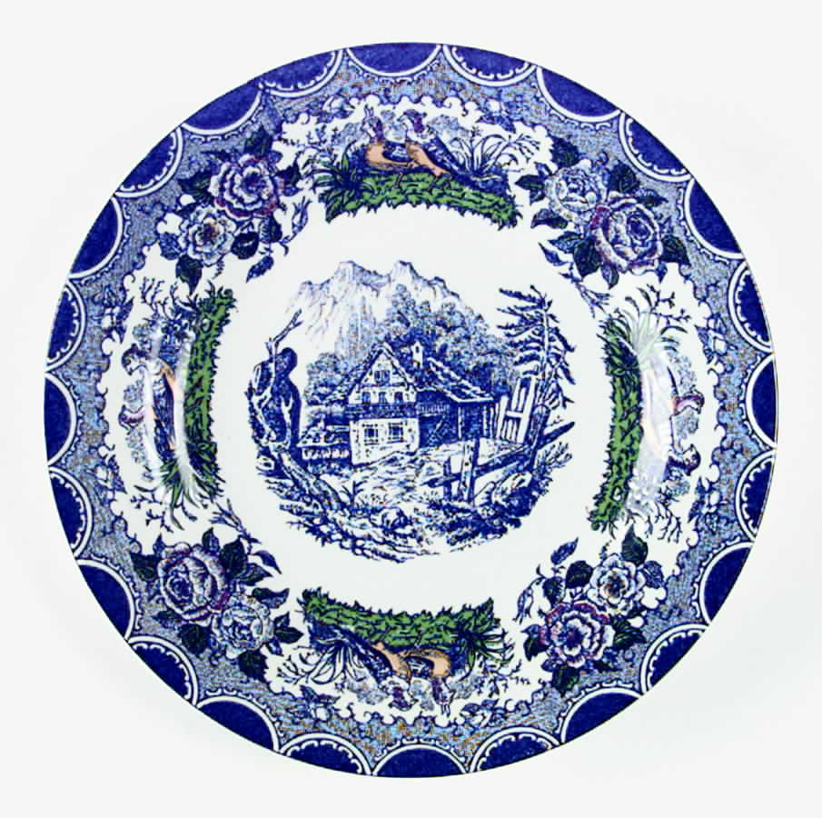 PVF1 Salad Plate by PV-France (Peasant Village)-1