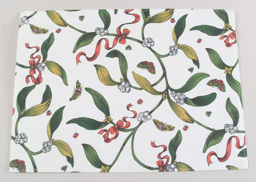 Botanic Garden Mistletoe Cloth Placemat by Portmeirion-1