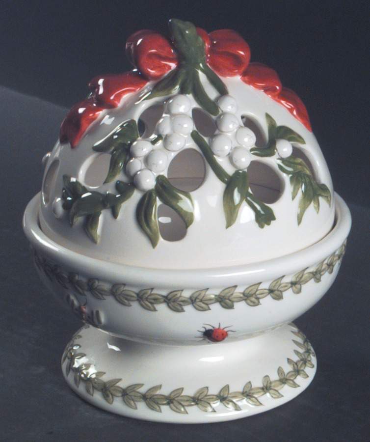 Botanic Garden Mistletoe 2-Piece Pierced Lighting by Portmeirion-1