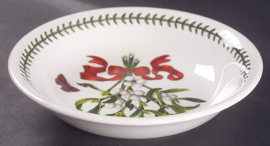Botanic Garden Mistletoe 8" Individual Pasta Bowl by Portmeirion-1