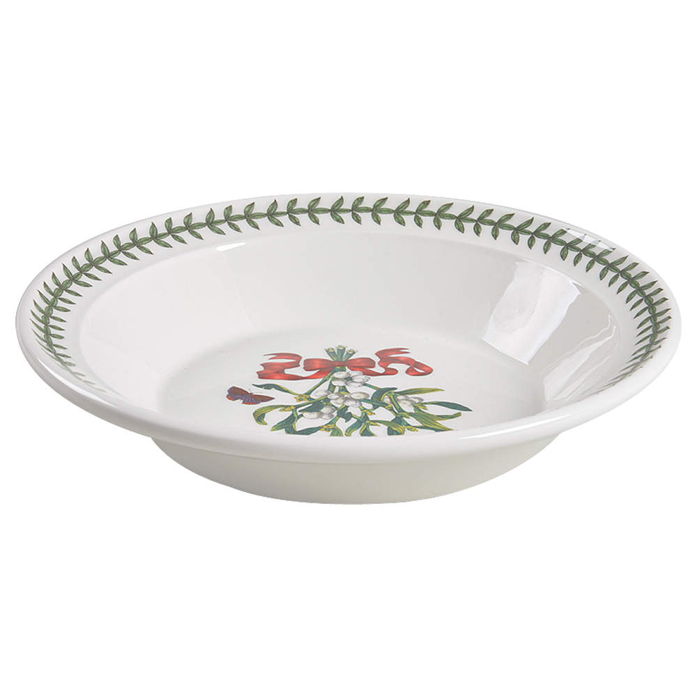 Botanic Garden Mistletoe Rim Soup Bowl by Portmeirion-1