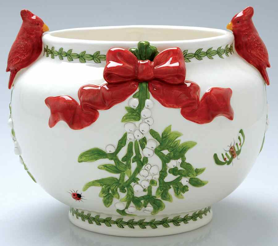 Botanic Garden Mistletoe Centerpiece by Portmeirion-1