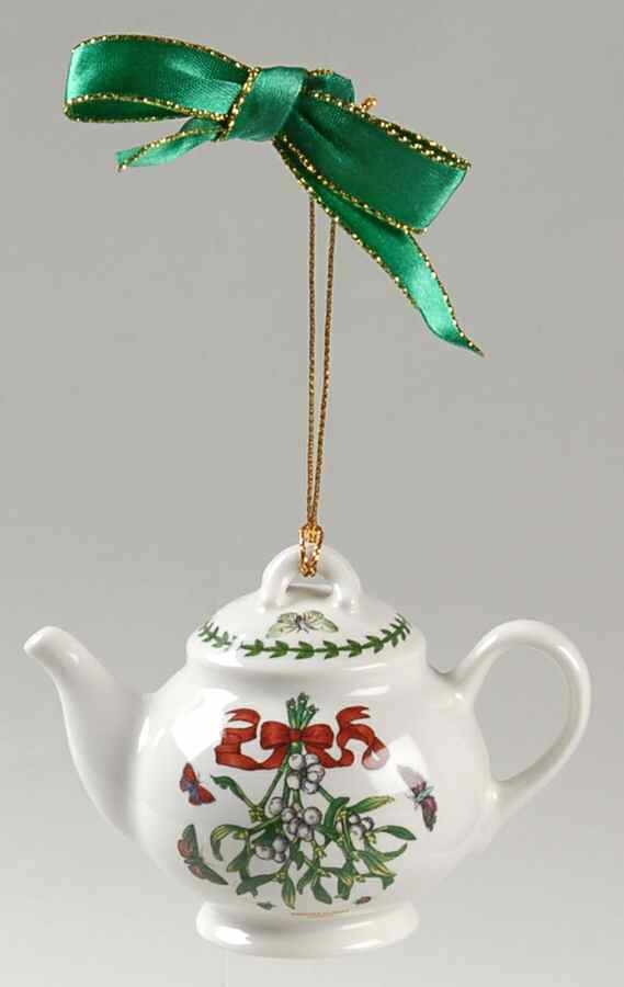 Botanic Garden Mistletoe Teapot Ornament by Portmeirion-1