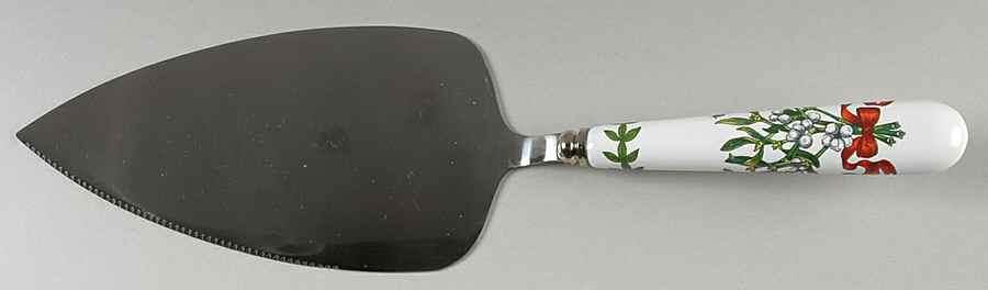 Botanic Garden Mistletoe Pie & Cake Server with Stainless Blade by Portmeirion-1