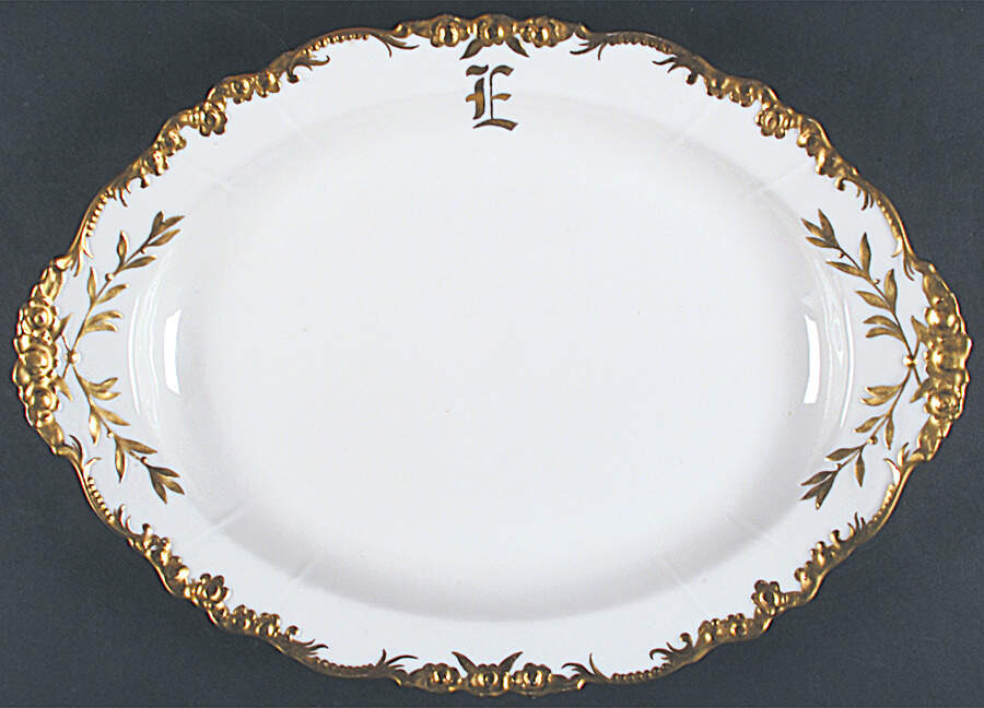 POY315 14" Oval Serving Platter by Jean Pouyat-1