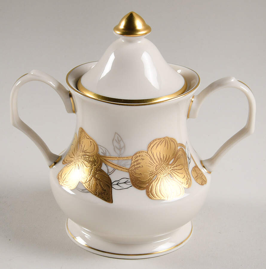 Carolina Blossoms Sugar Bowl & Lid by Pickard-1