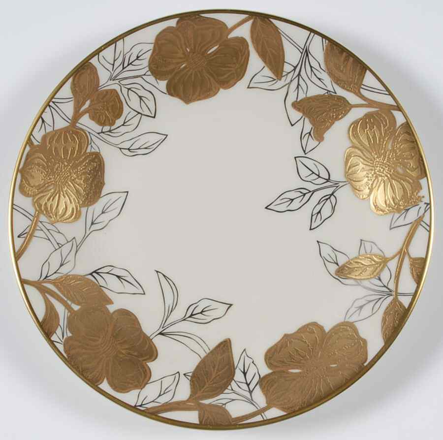 Carolina Blossoms Bread & Butter Plate by Pickard-1