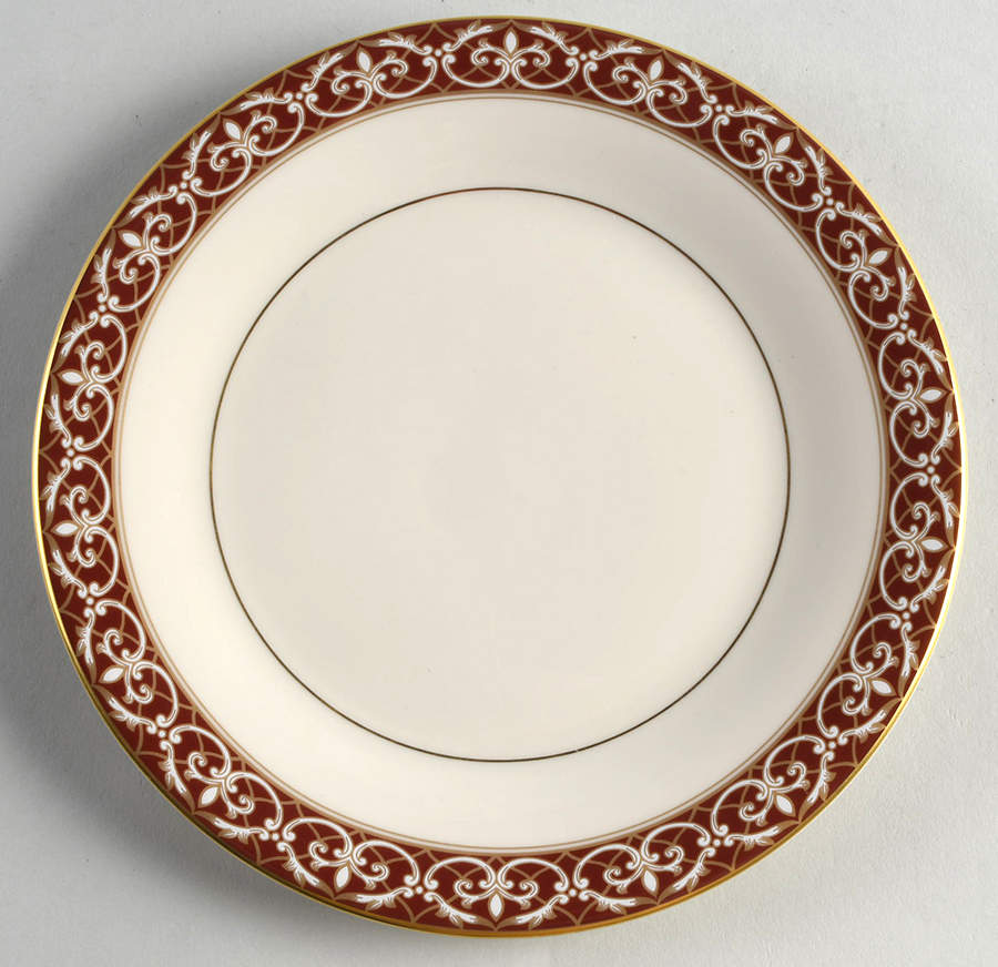 Santa Clara (Ivory Background) Salad Plate by Pickard-1