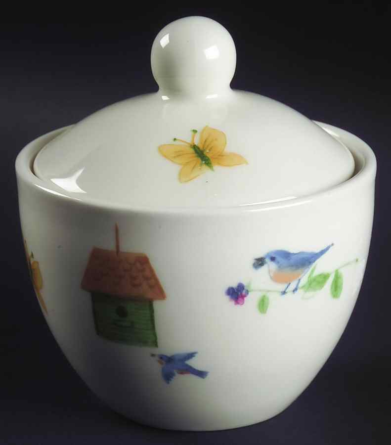 Garden Gate Sugar Bowl & Lid by Pfaltzgraff-1