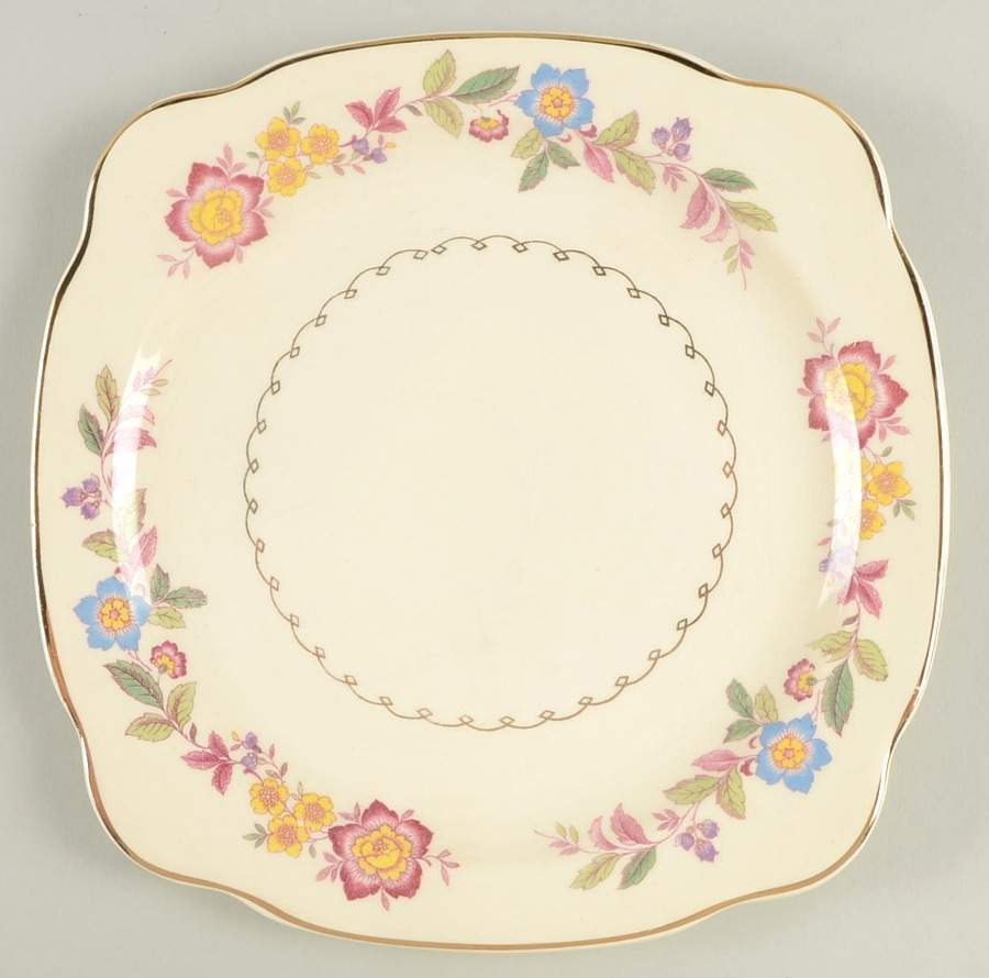 PCP173 Square Salad Plate by Paden City-1