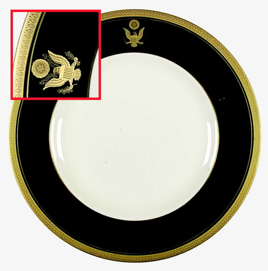 US Embassy Dinner Plate by Pickard-1