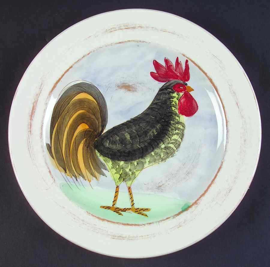 Il Galletto Blue Dinner Plate by Presenttense-1