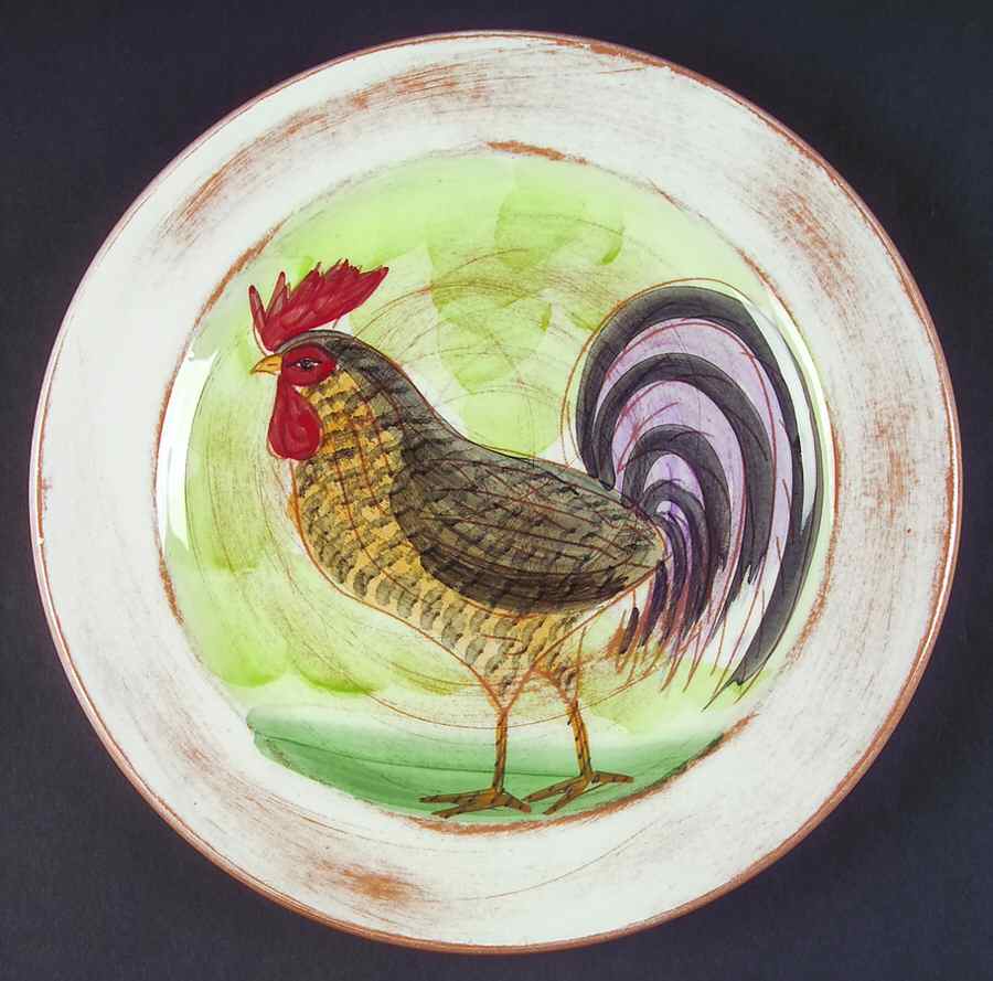 Il Galletto Green Dinner Plate by Presenttense-1