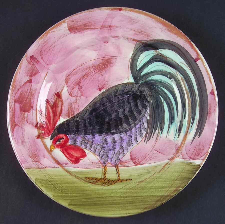 Il Galletto Red Salad Plate by Presenttense-1