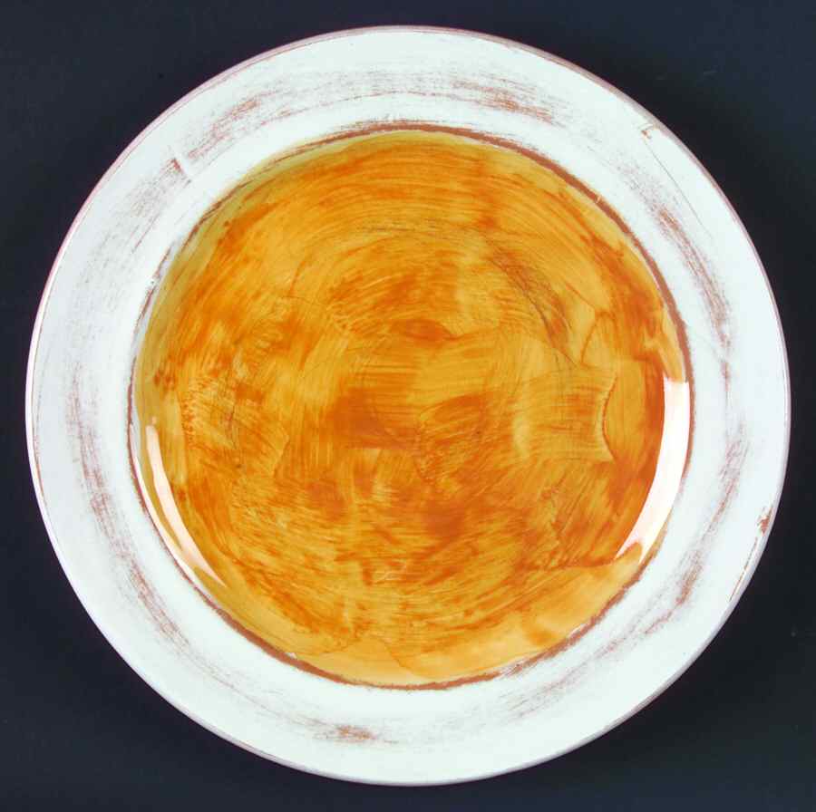 Il Galletto Yellow Accent Dinner Plate by Presenttense-1
