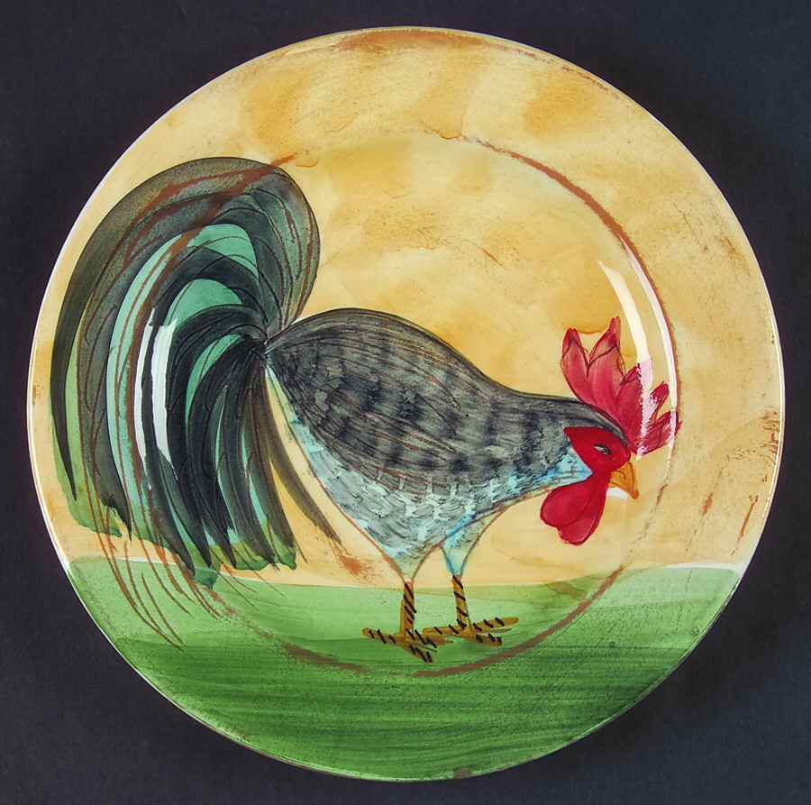Il Galletto Yellow Salad Plate by Presenttense-1