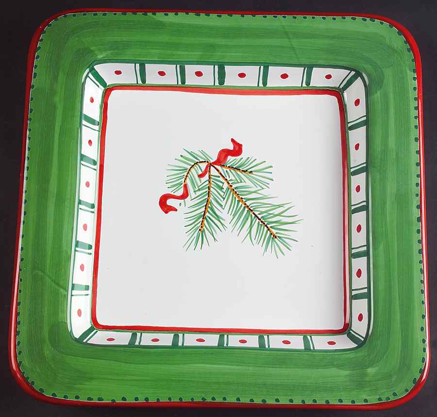 O' Tannenbaum 11" Square Serving Platter by Presenttense-1