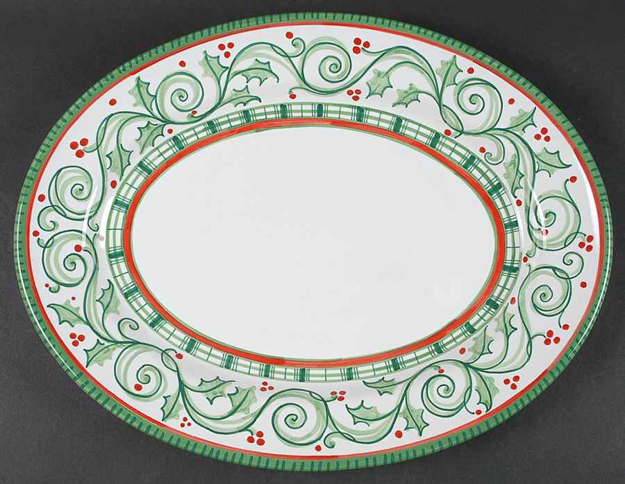 O' Tannenbaum 14" Oval Serving Platter by Presenttense-1