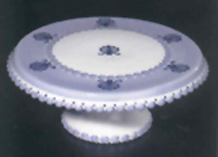 Shell and Pearl 11" Diameter Pedestal Cake Stand by Presenttense-1