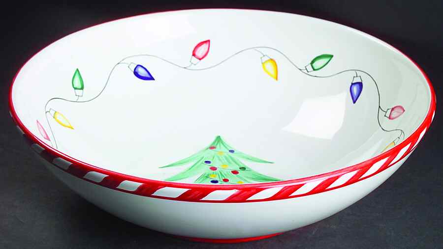 Twinkle 12" Round Vegetable Bowl by Presenttense-1