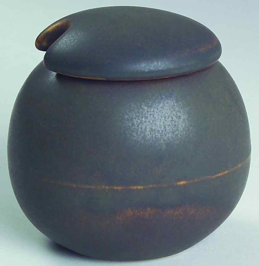 Ellipse Brown Sugar Bowl & Lid by Pottery Barn China-1