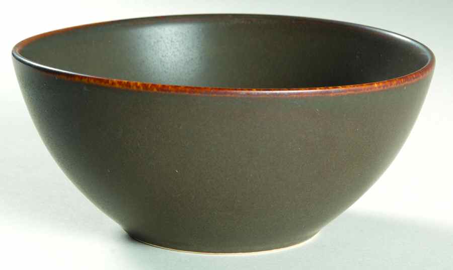 Ellipse Brown Coupe Cereal Bowl by Pottery Barn China-1