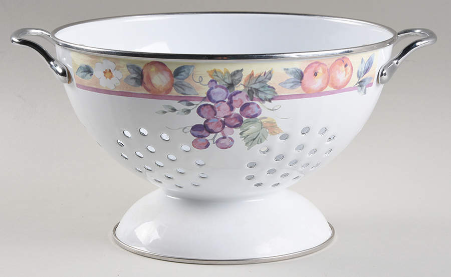 Orchard Metal Colander by Pfaltzgraff-1