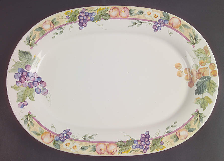 Orchard 14" Oval Serving Platter by Pfaltzgraff-1