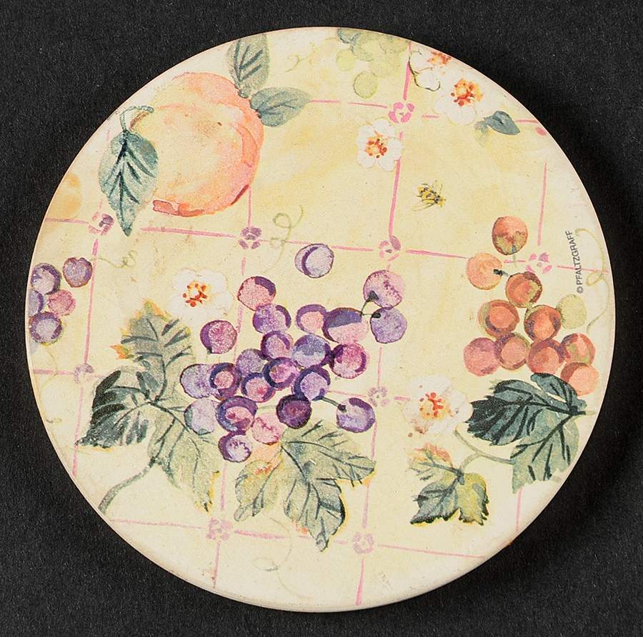 Orchard Round (Thirsty) Stone Coaster by Pfaltzgraff-1