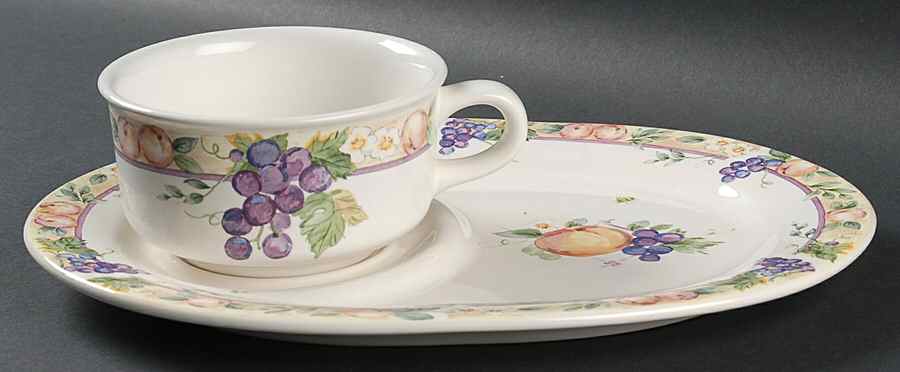 Orchard Snack Tray & Soup Mug Set by Pfaltzgraff-1