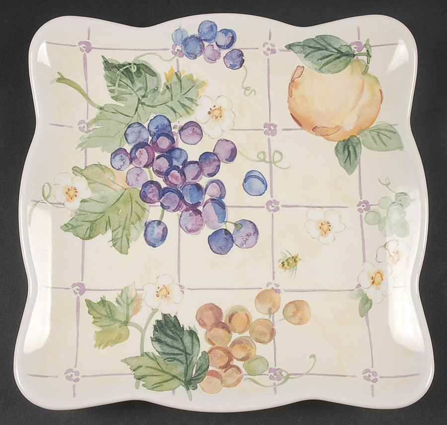 Orchard 8" Square Buffet Plate by Pfaltzgraff-1